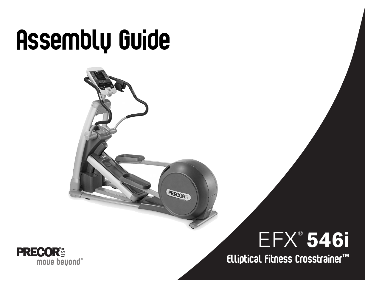 49064 -104 efx546iassembly guide, Assembly guide, 546i | Precor 946i User Manual | Page 89 / 101