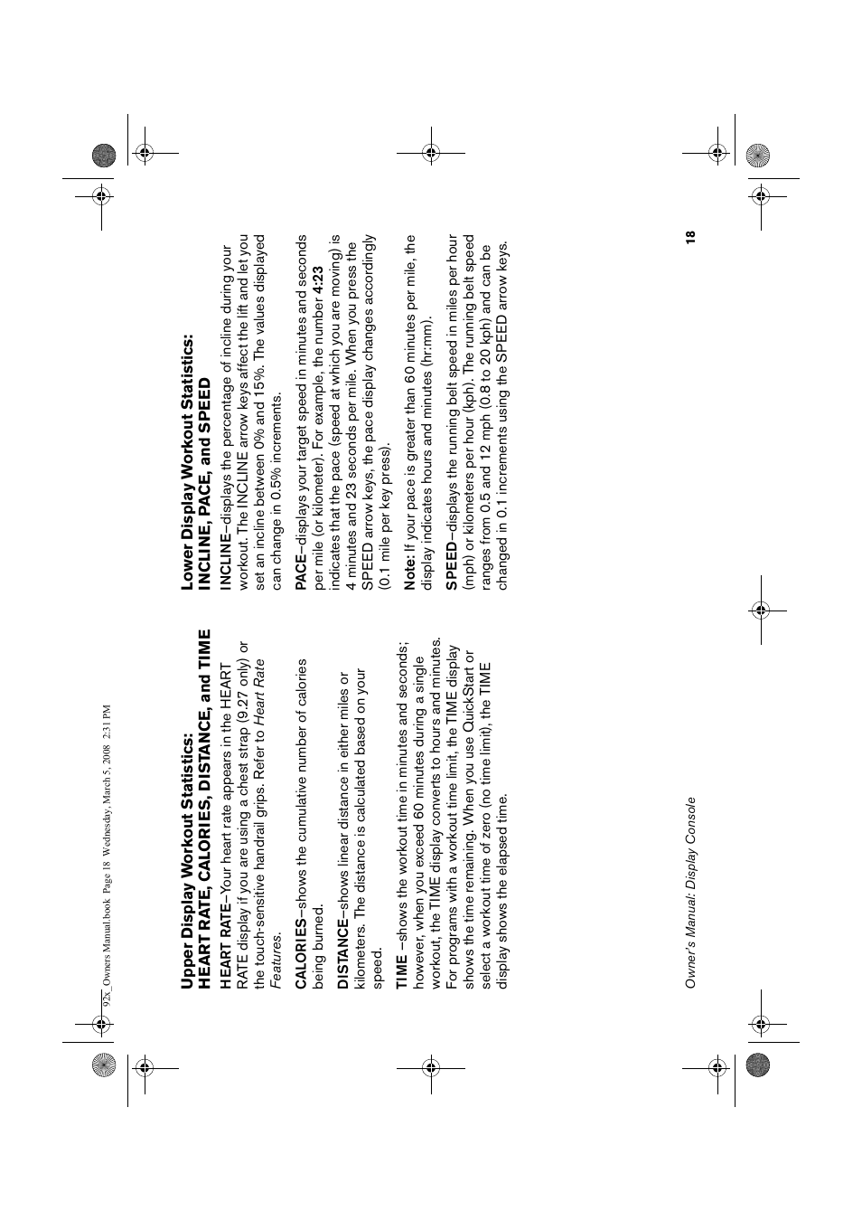 Precor Low Impact 9.23 User Manual | Page 20 / 53