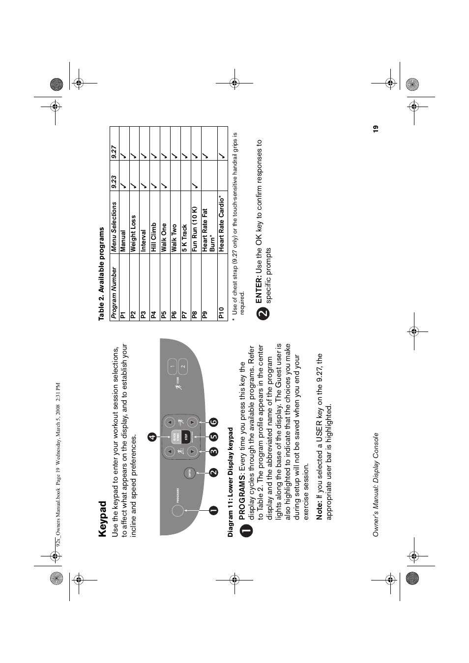 Precor Low Impact 9.23 User Manual | Page 21 / 53