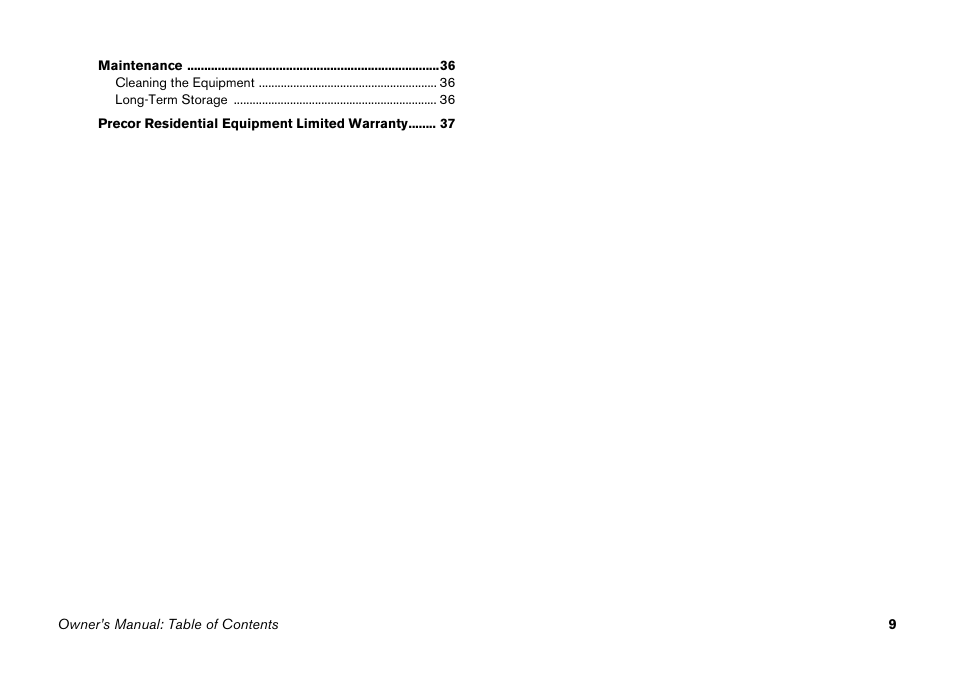 Precor Elliptical Fitness Crosstrainer EFX User Manual | Page 25 / 58