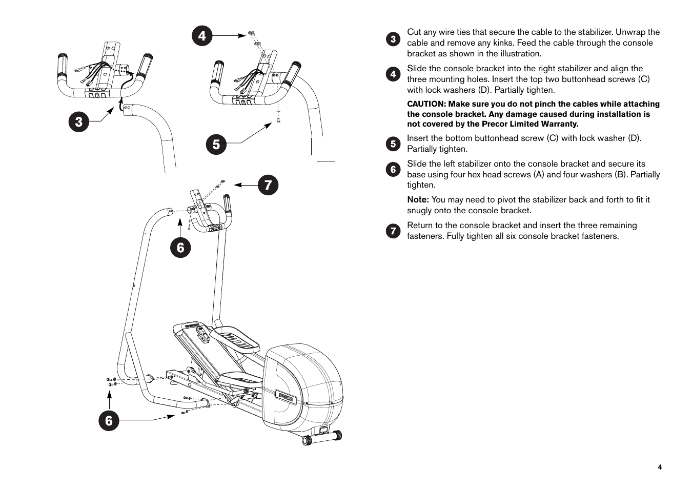 Precor Elliptical Fitness Crosstrainer EFX User Manual | Page 6 / 58