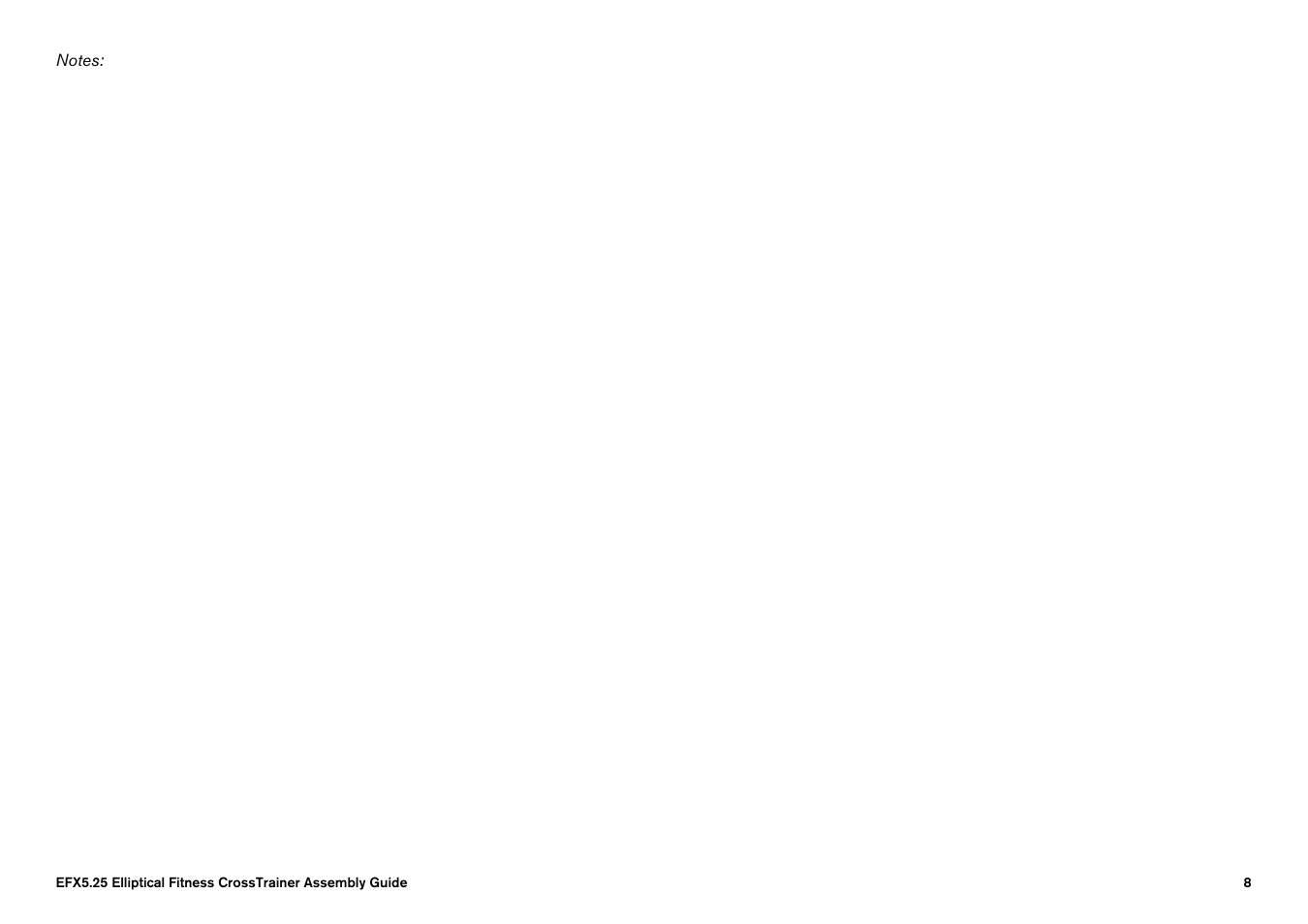 Precor EFX 5.25 User Manual | Page 10 / 64