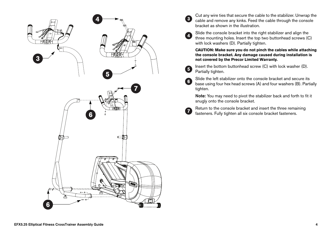 Precor EFX 5.25 User Manual | Page 6 / 64