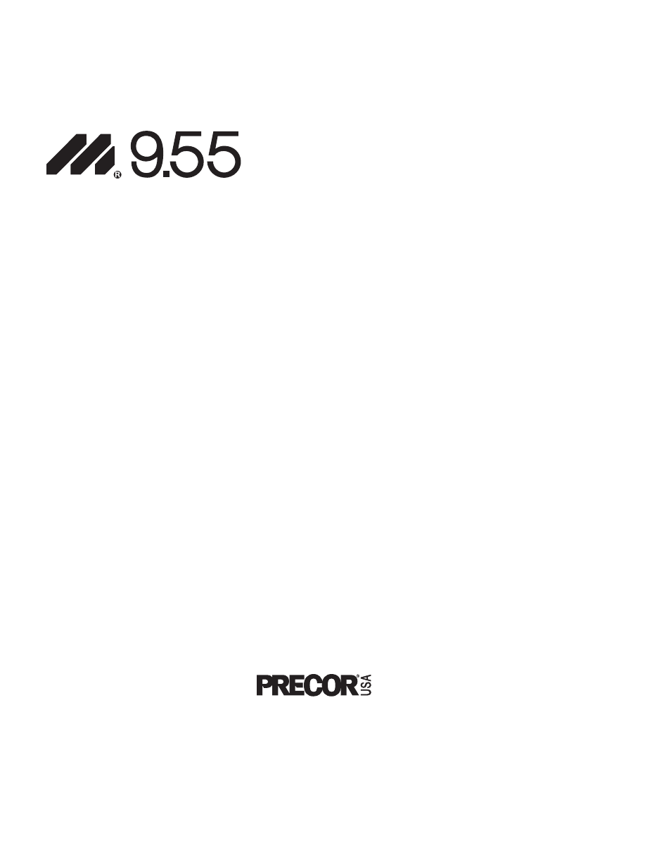 Precor Low Impact M9.55 User Manual | 52 pages