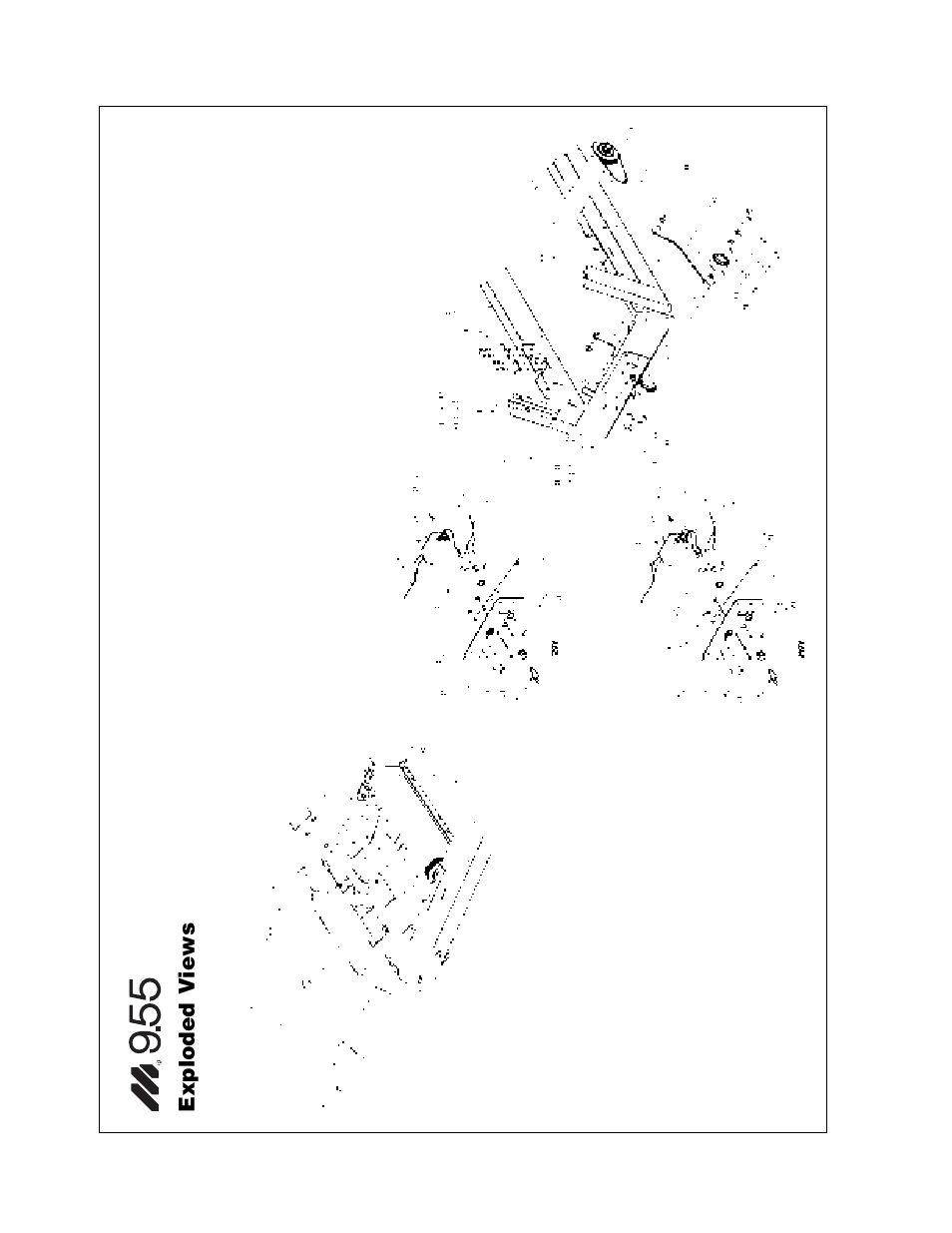 Exploded v iews | Precor Low Impact M9.55 User Manual | Page 45 / 52