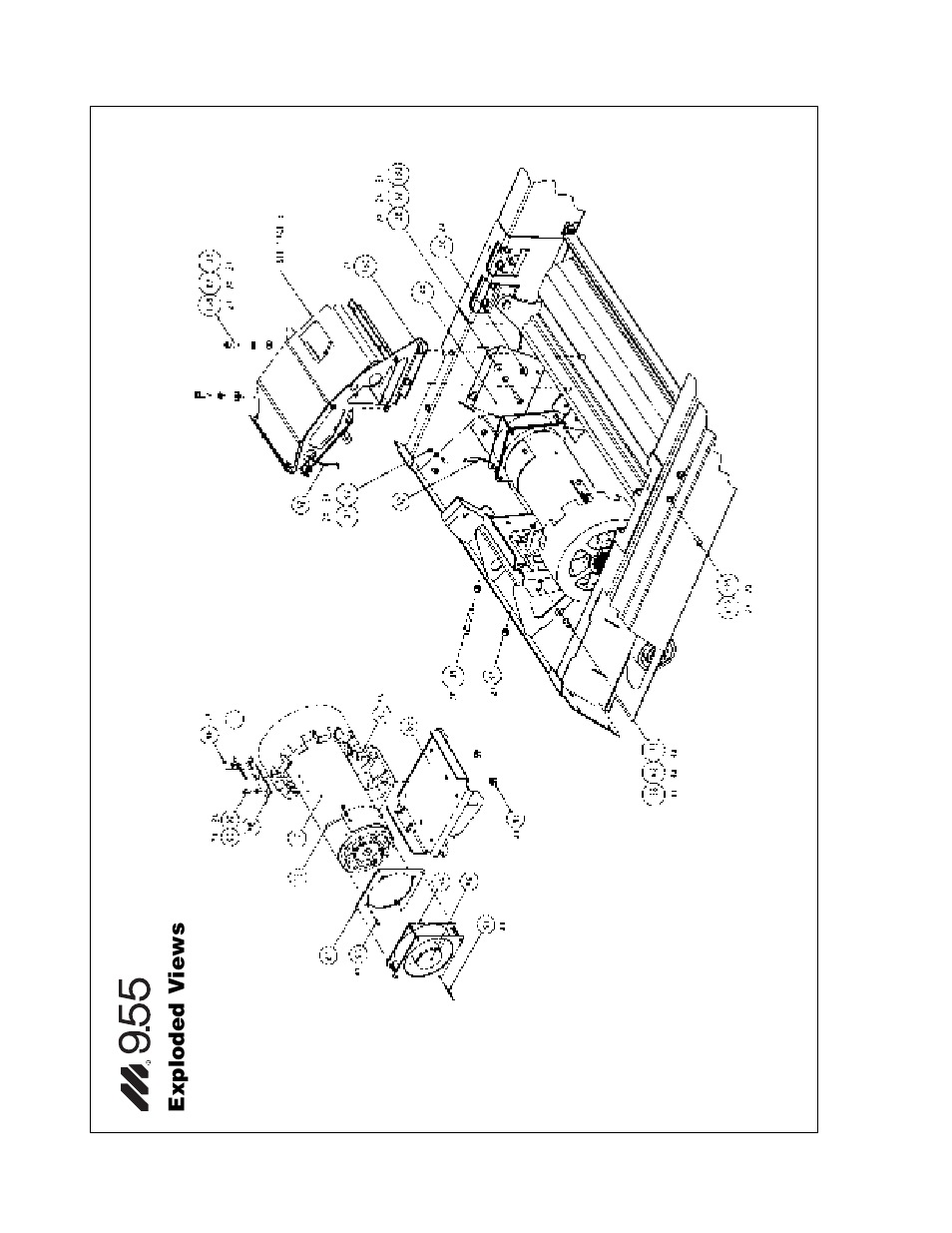 Exploded v iews | Precor Low Impact M9.55 User Manual | Page 46 / 52
