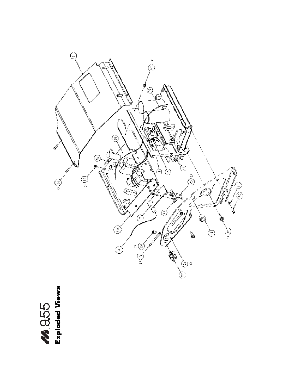 Exploded v iews | Precor Low Impact M9.55 User Manual | Page 47 / 52