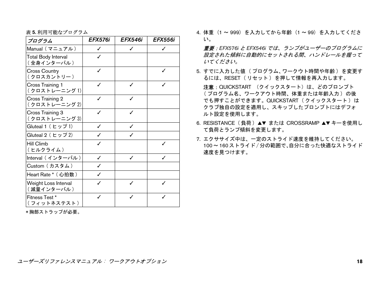 Precor EFX 556i User Manual | Page 42 / 70