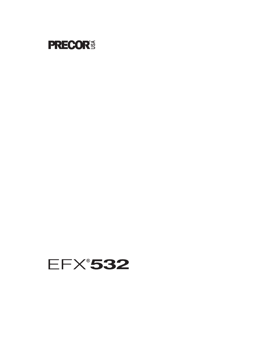 Precor EFX 532 User Manual | 44 pages