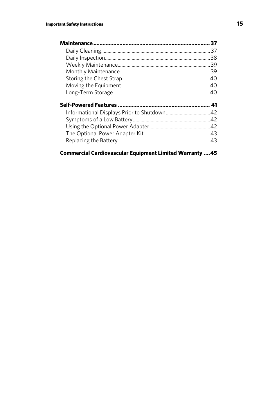 Precor AMT 835 User Manual | Page 17 / 100