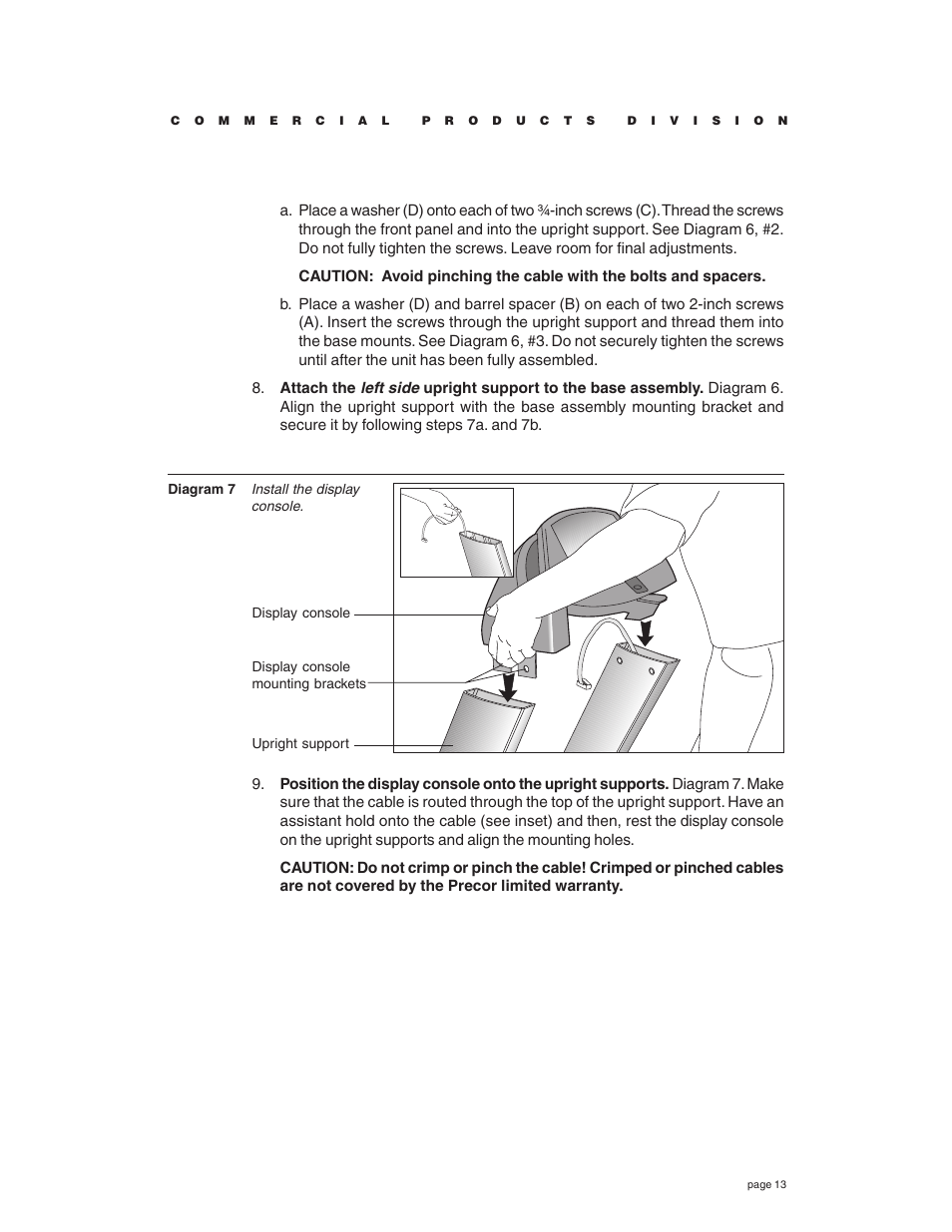 Precor C932 User Manual | Page 13 / 60