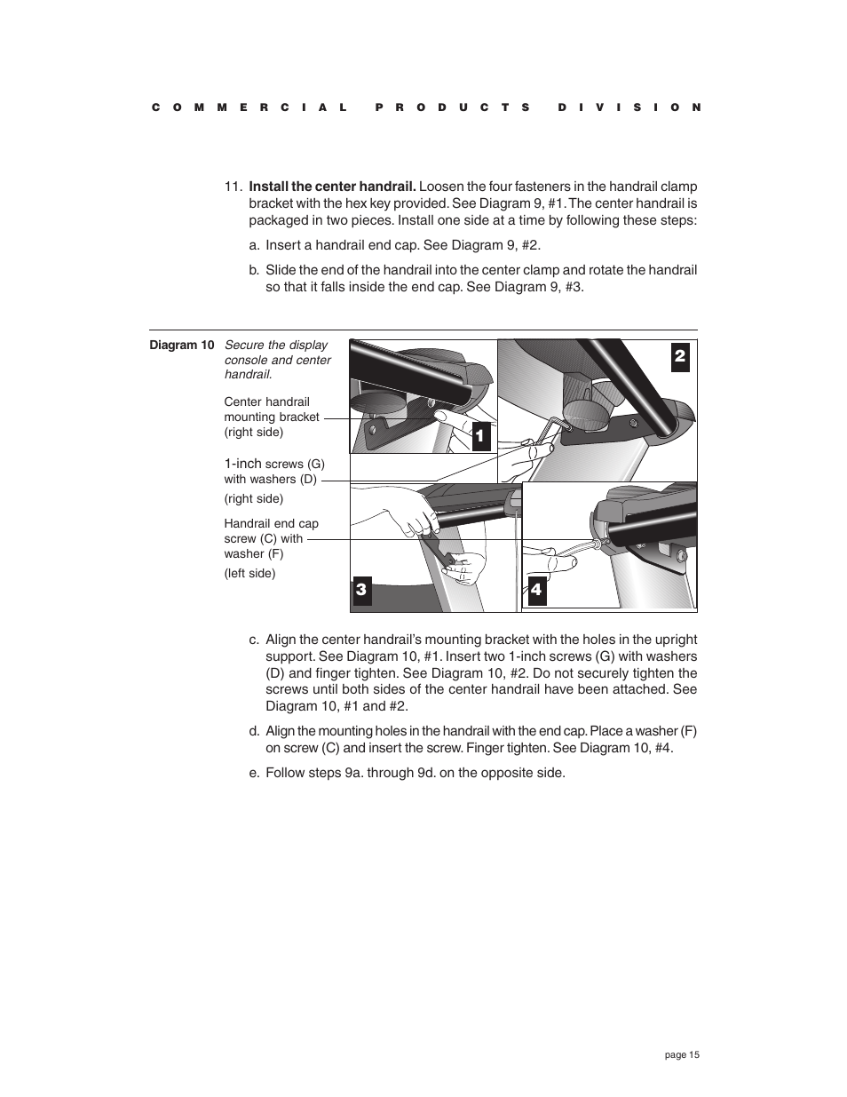 Precor C932 User Manual | Page 15 / 60