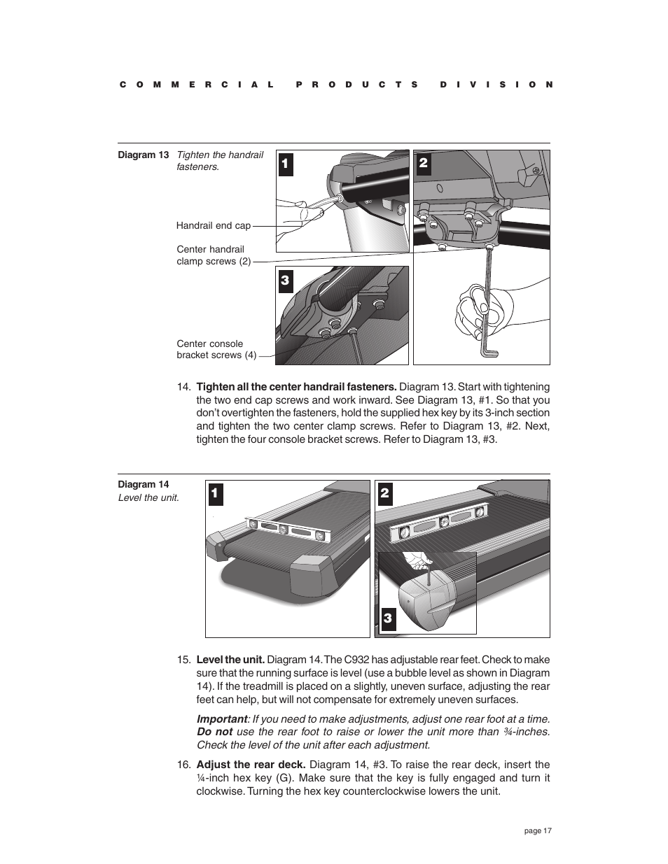 Precor C932 User Manual | Page 17 / 60