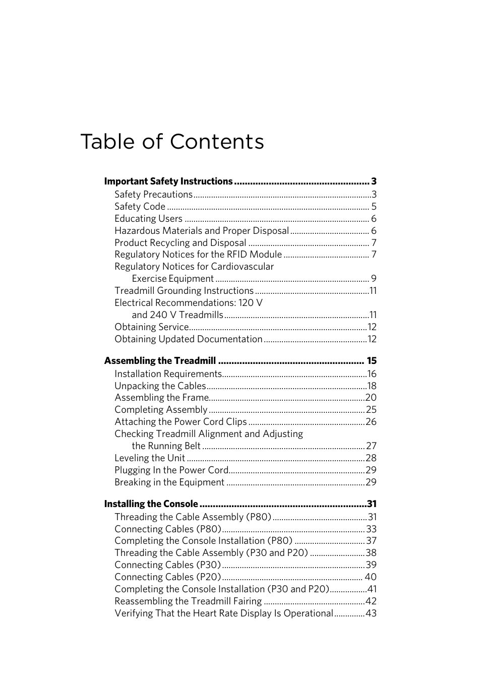 Precor CONSOLE P80 User Manual | Page 75 / 124