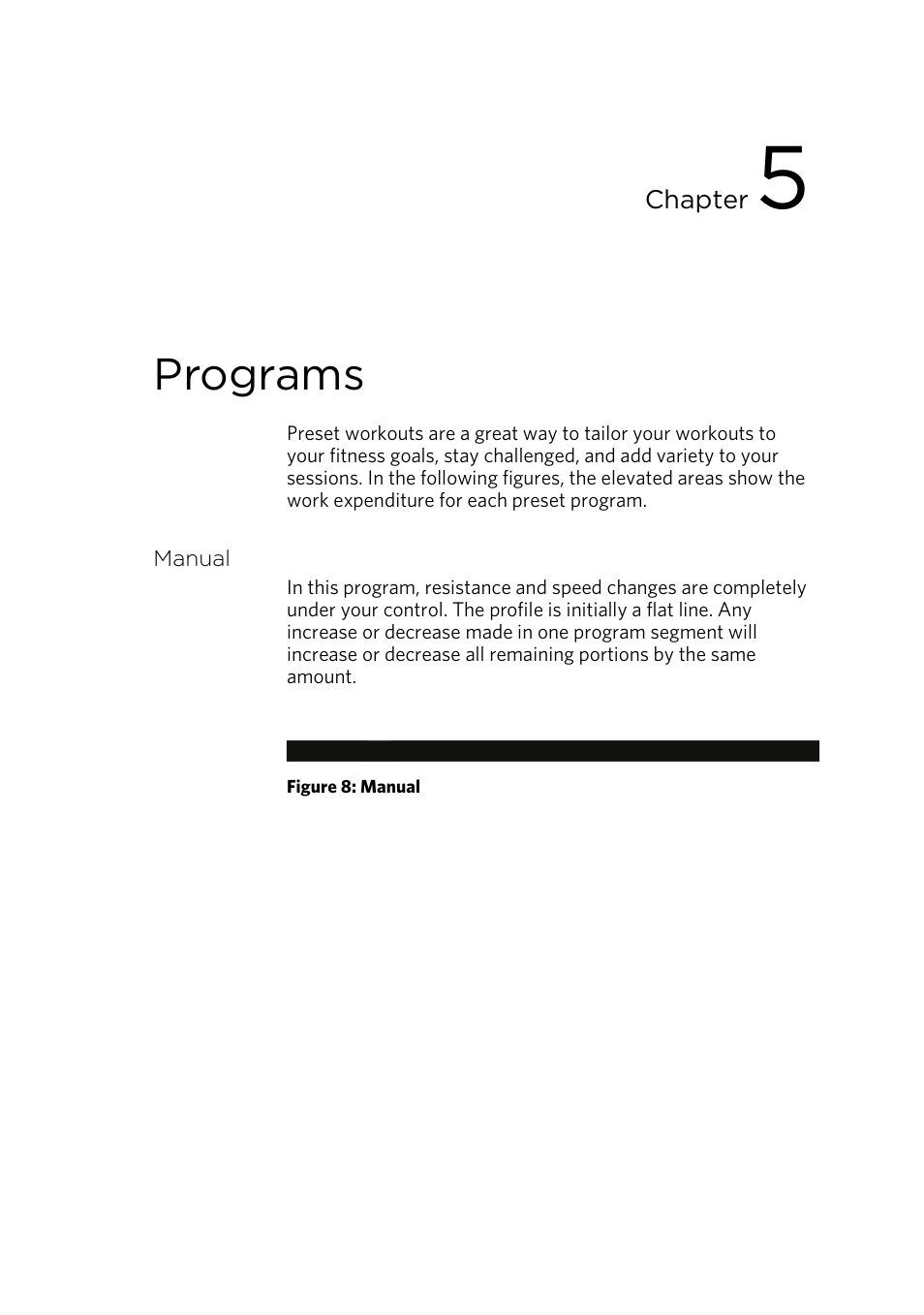 Programs, Manual | Precor p20 User Manual | Page 41 / 104