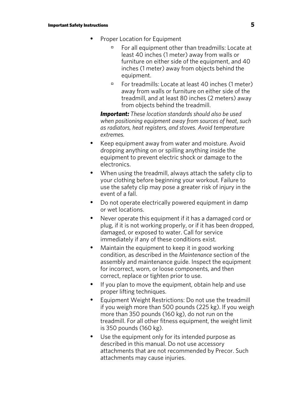 Precor p20 User Manual | Page 55 / 104