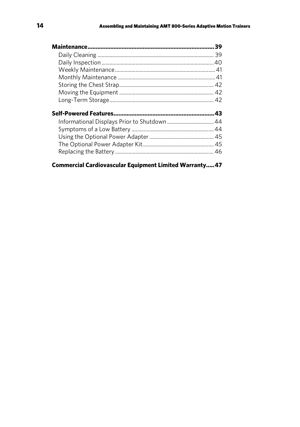 Precor p20 User Manual | Page 64 / 104