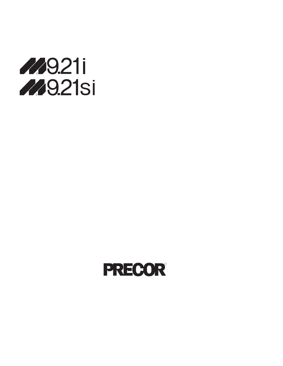 Precor Low Impact s 9.21i User Manual | 36 pages