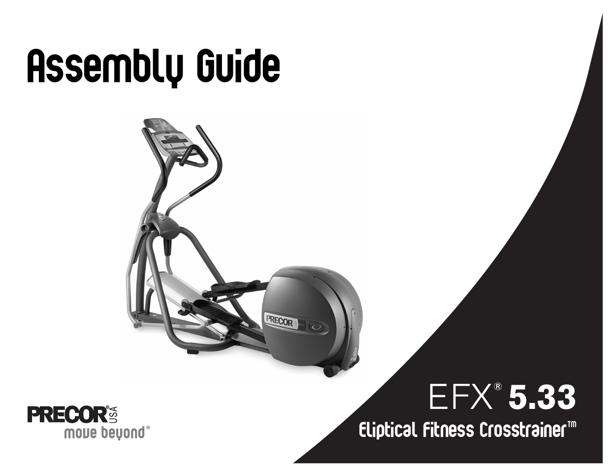 48170-403 efx5.33 online assembly guide, Assembly guide | Precor 5.23 User Manual | Page 61 / 68