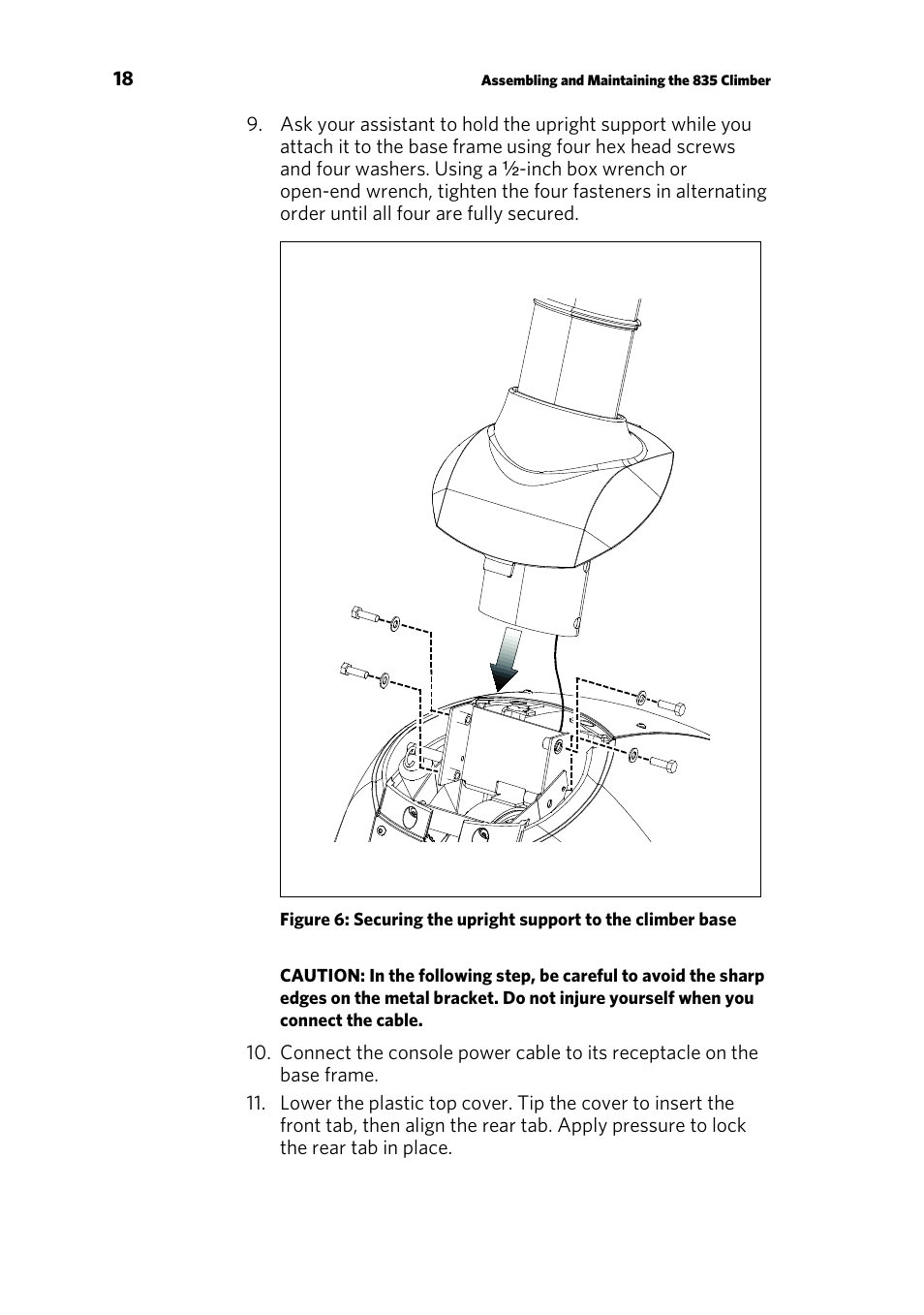 Precor CLIMBER 835 User Manual | Page 20 / 44