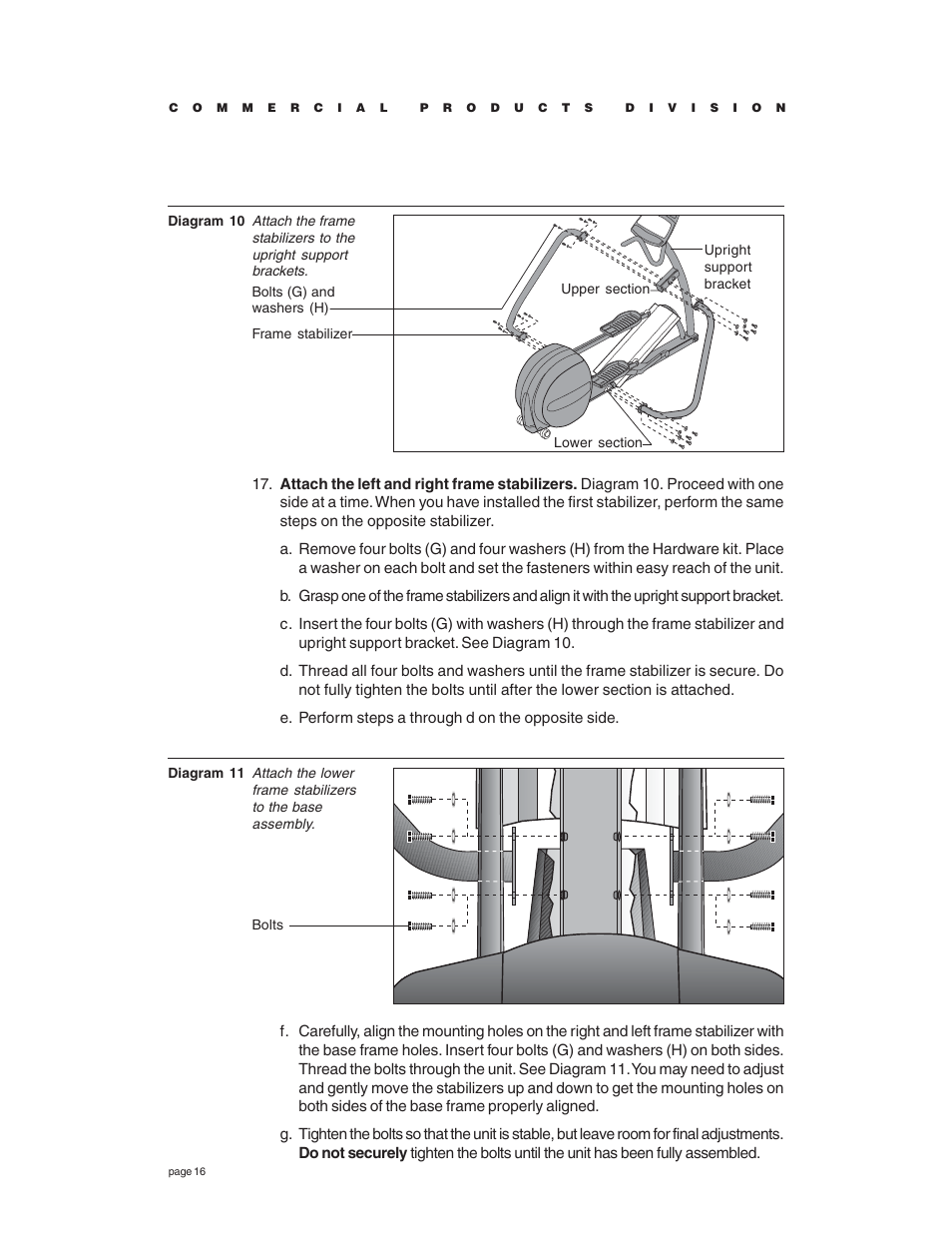 Precor EFX534 User Manual | Page 16 / 56