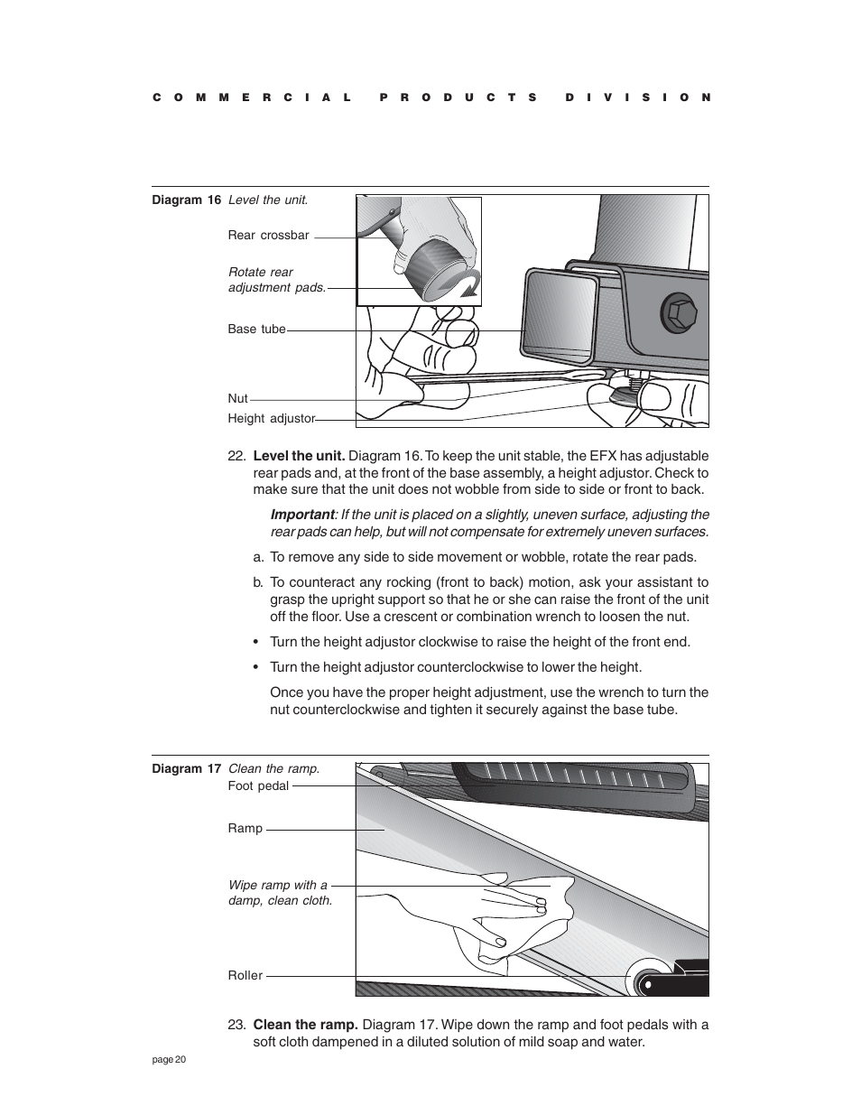 Precor EFX534 User Manual | Page 20 / 56