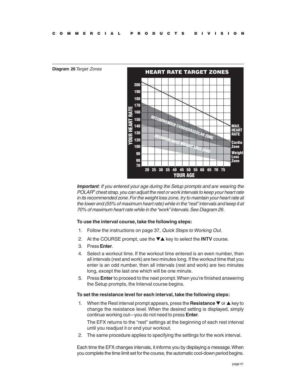 Precor EFX534 User Manual | Page 41 / 56