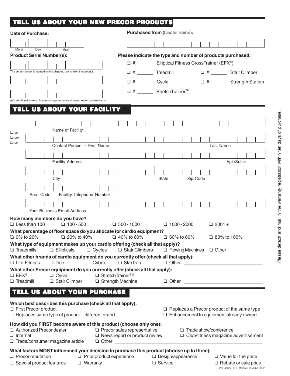 Precor EFX534 User Manual | Page 54 / 56