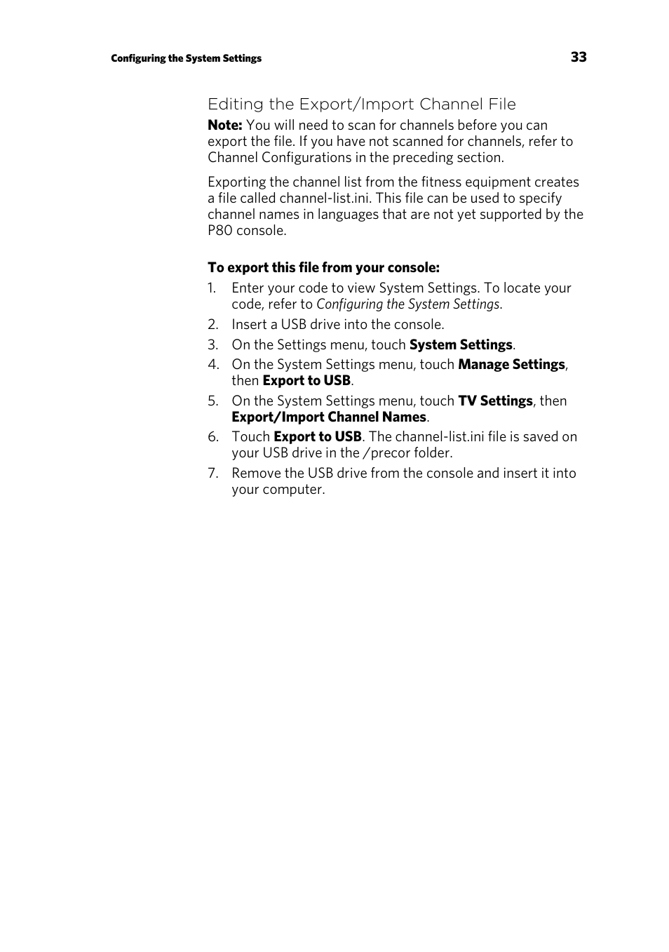 Precor p80 User Manual | Page 35 / 112