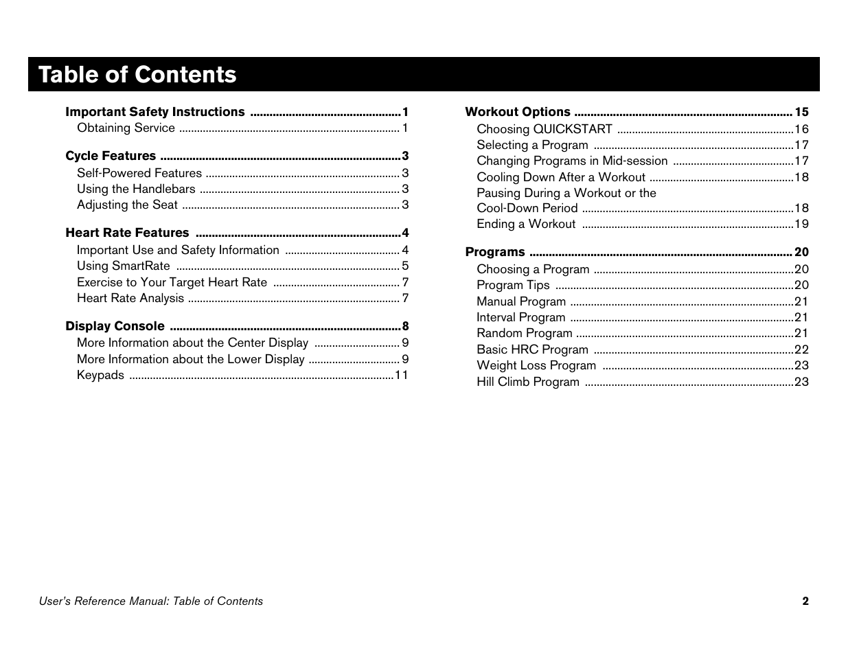 Precor s 932i User Manual | Page 48 / 80