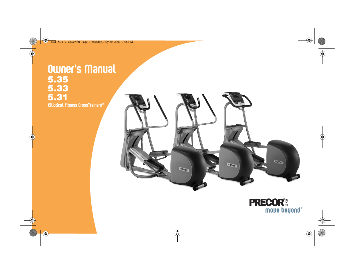 Precor 5.31 User Manual | 68 pages