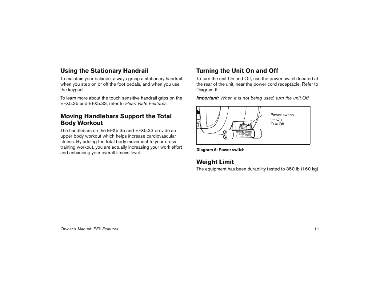 Precor 5.31 User Manual | Page 13 / 68