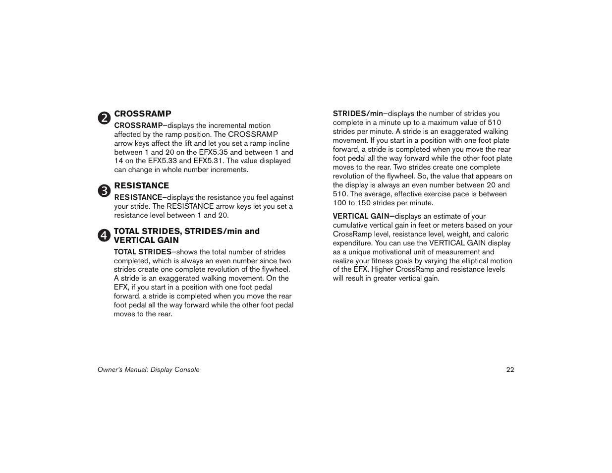 Precor 5.31 User Manual | Page 24 / 68