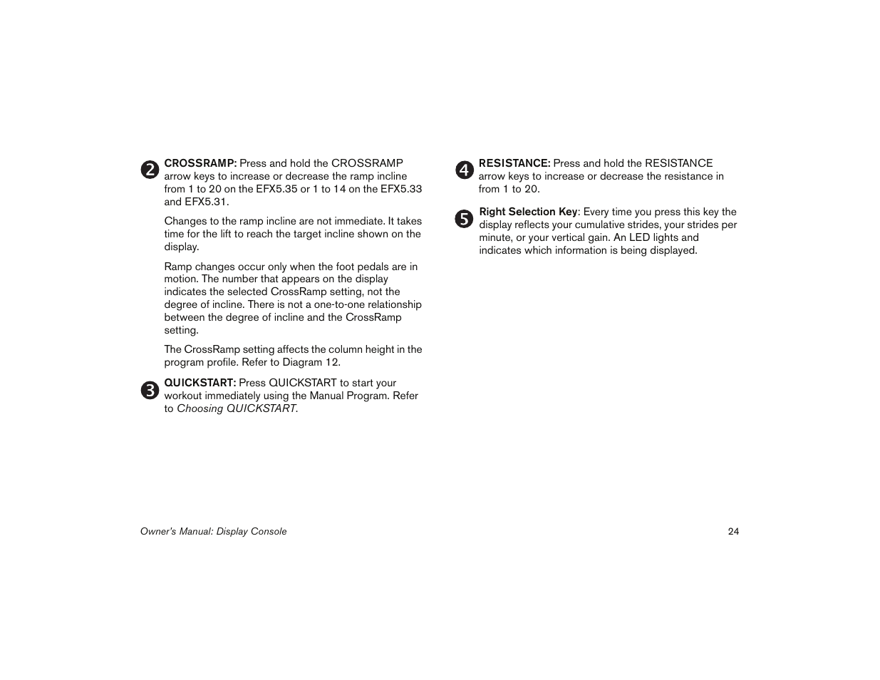 Precor 5.31 User Manual | Page 26 / 68