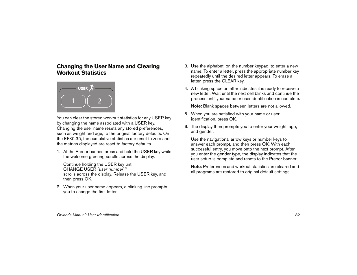 Precor 5.31 User Manual | Page 34 / 68