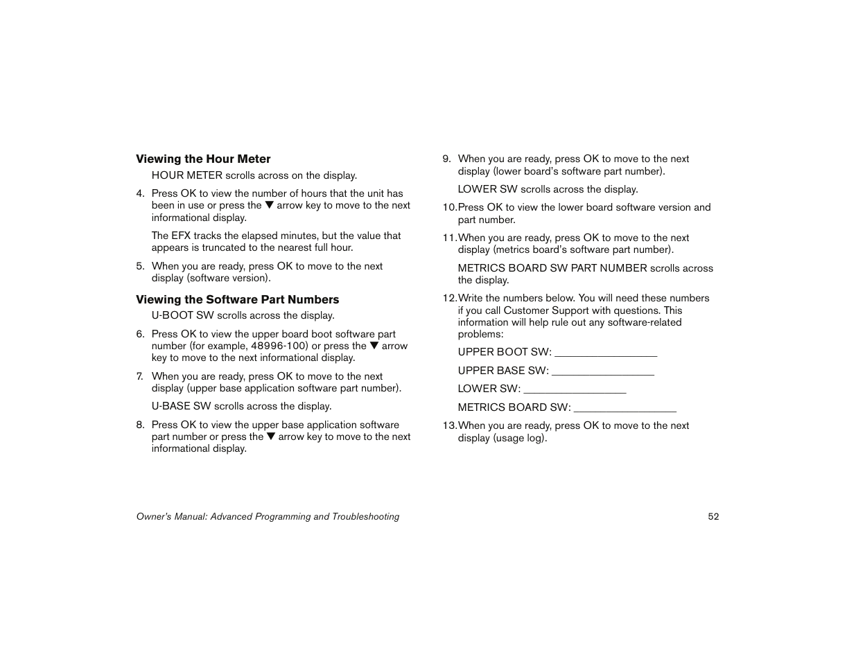 Precor 5.31 User Manual | Page 54 / 68