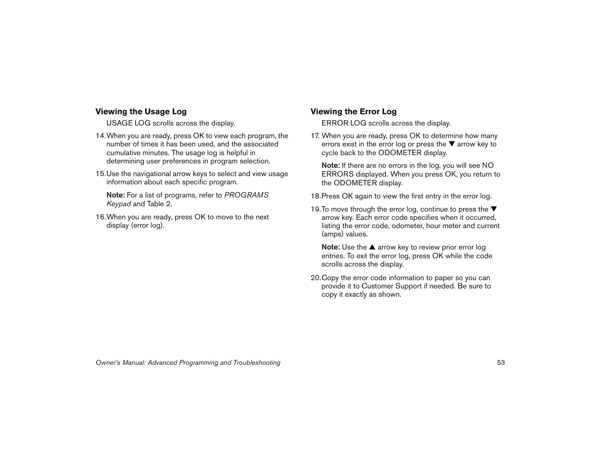 Precor 5.31 User Manual | Page 55 / 68