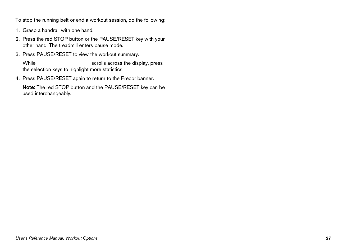 Precor EFX534i User Manual | Page 73 / 98