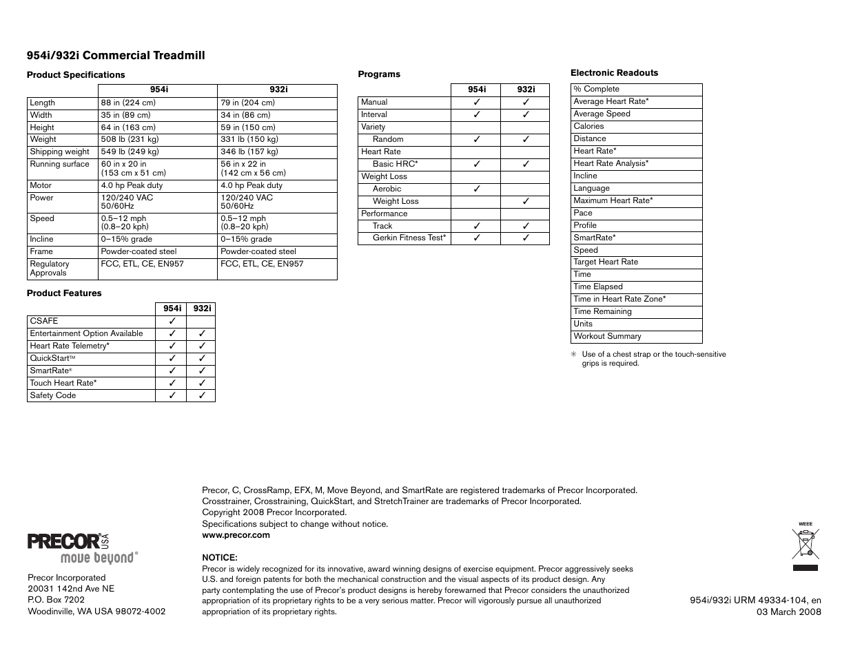 Precor EFX534i User Manual | Page 84 / 98