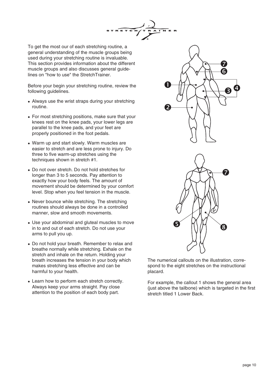 Precor Commercial Stretch Trainer C240 User Manual | Page 10 / 16