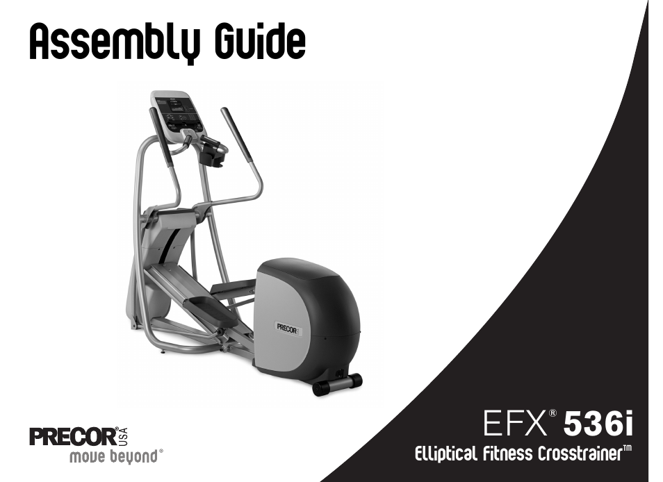 Precor Elliptical Fitness Crosstrainer EFX User Manual | 108 pages