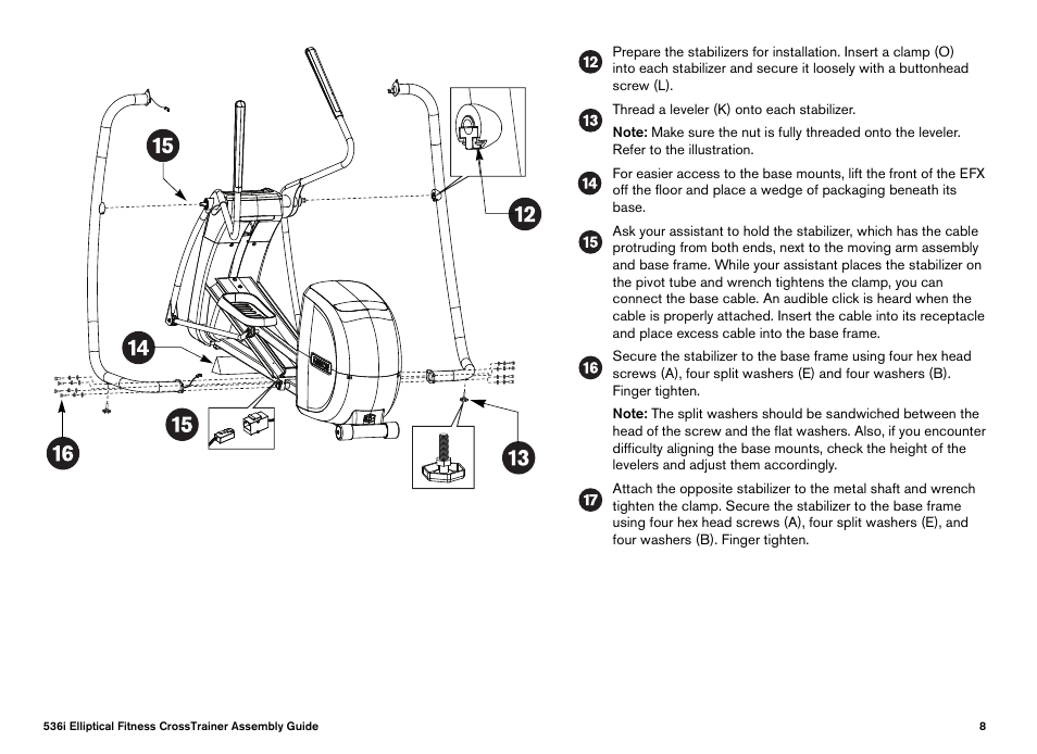 Precor Elliptical Fitness Crosstrainer EFX User Manual | Page 10 / 108