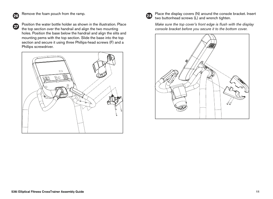 Precor Elliptical Fitness Crosstrainer EFX User Manual | Page 13 / 108