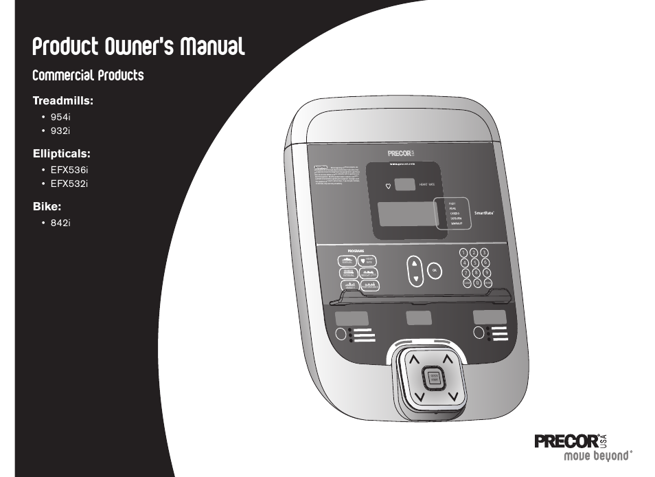 49336-301 rev c display c-v product owner's manual, Product owner's manual, Commercial products | Treadmills, Ellipticals, Bike, 842i | Precor Elliptical Fitness Crosstrainer EFX User Manual | Page 61 / 108