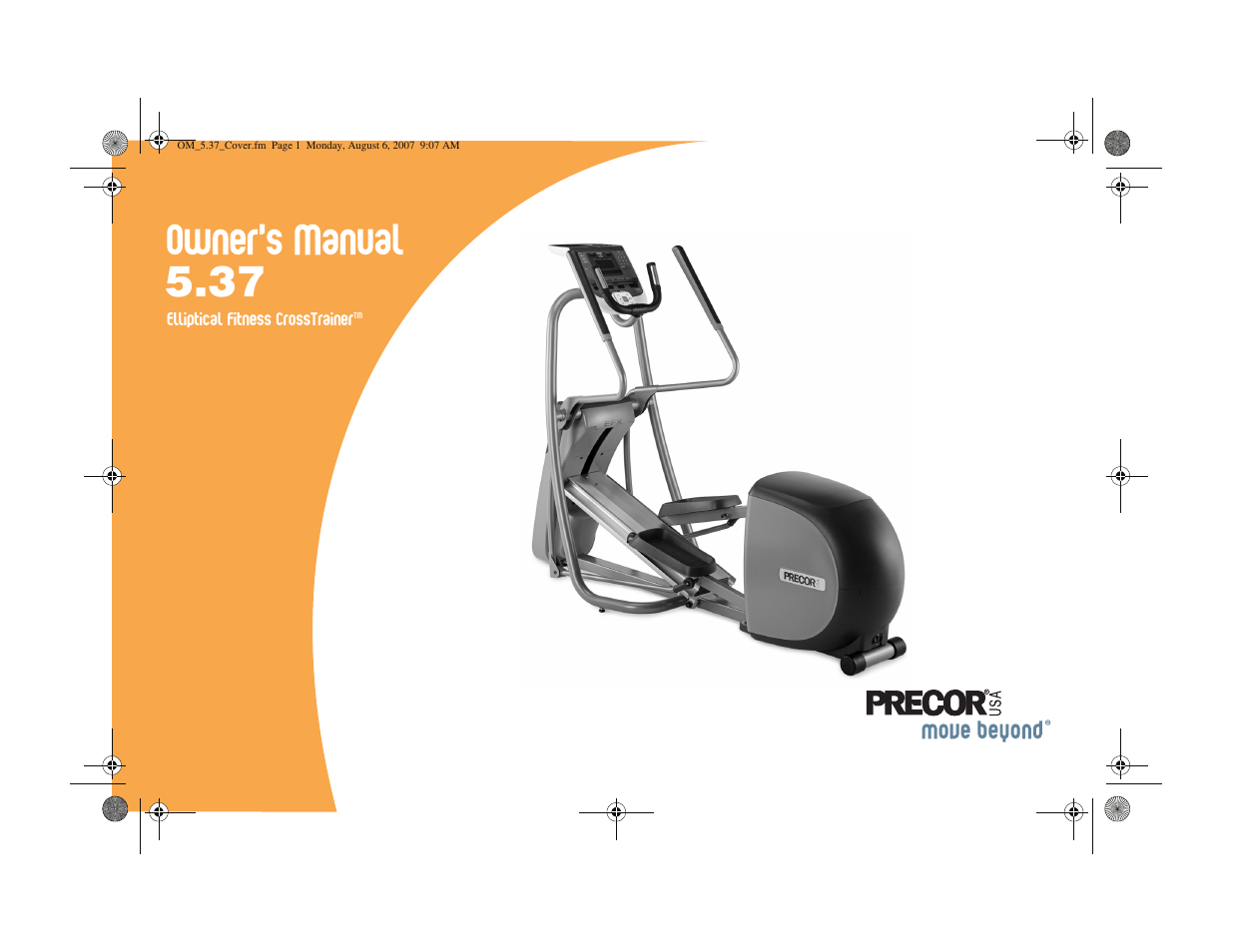 Precor 5.37 User Manual | 76 pages