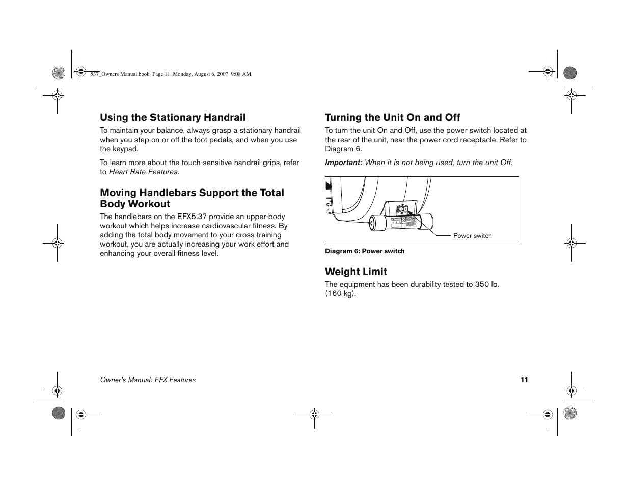 Precor 5.37 User Manual | Page 13 / 76