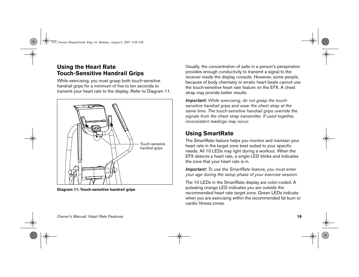 Using smartrate | Precor 5.37 User Manual | Page 18 / 76