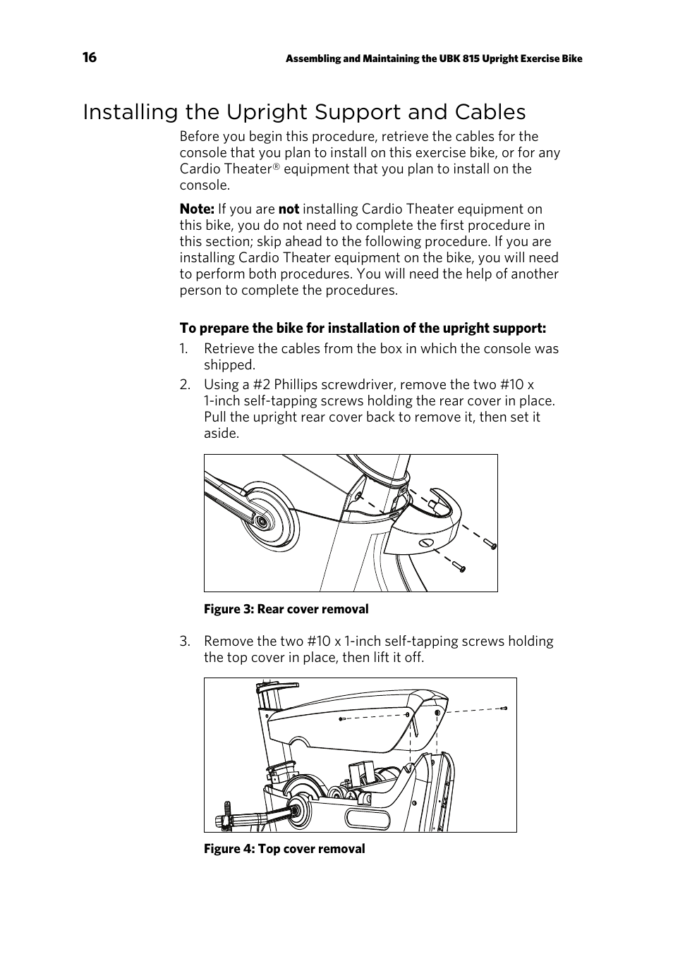 Installing the upright support and cables | Precor UBK 815 User Manual | Page 18 / 92