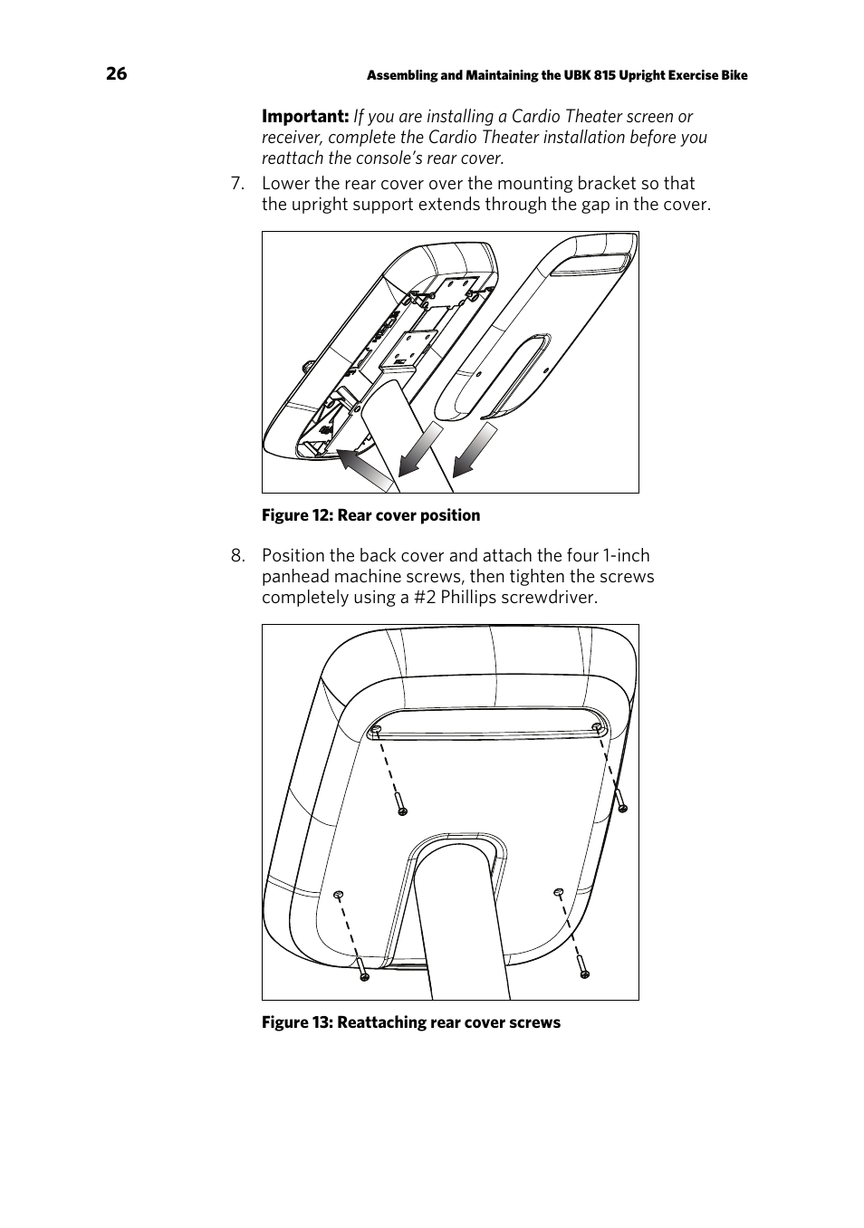 Precor UBK 815 User Manual | Page 28 / 92
