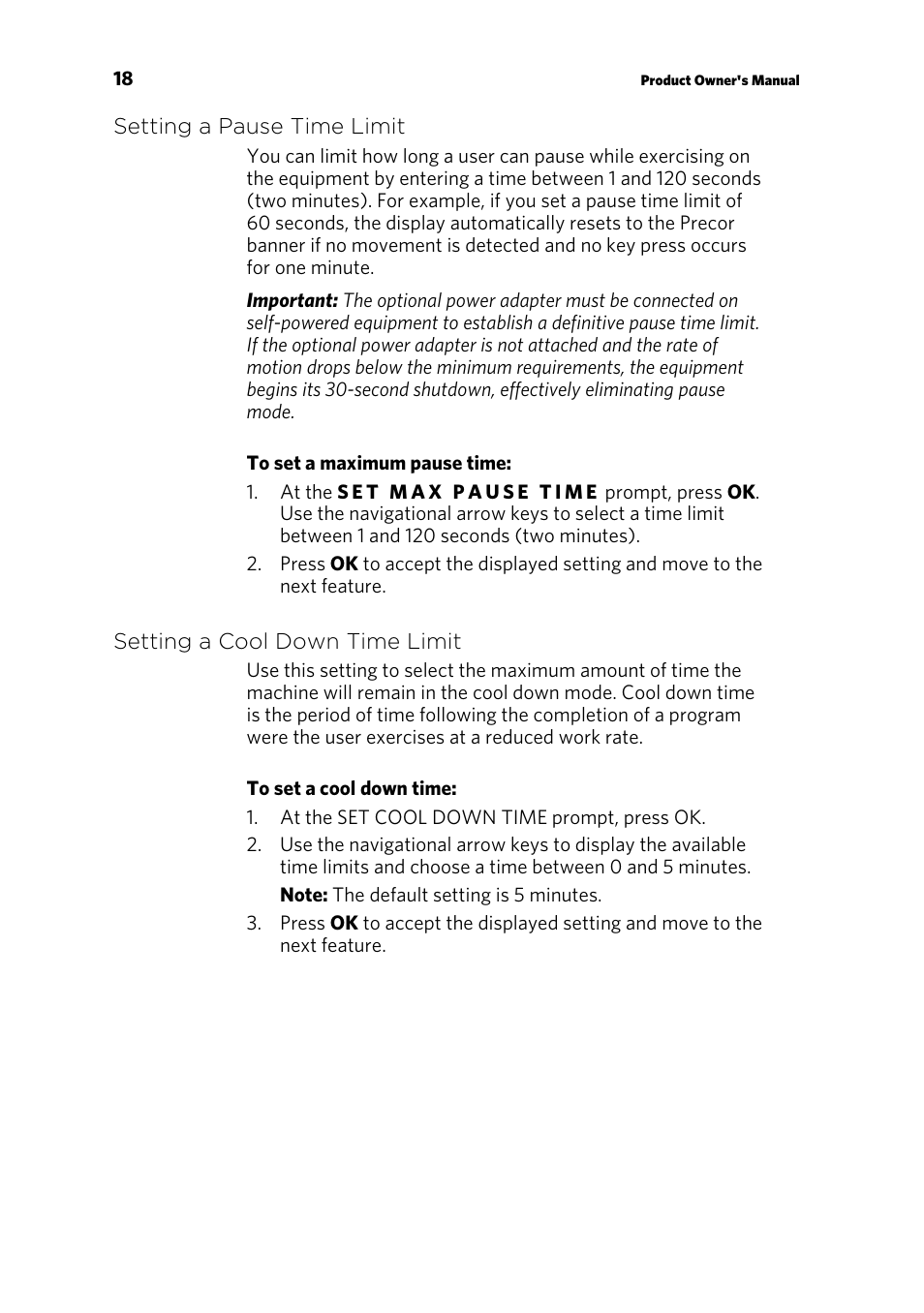 Precor UBK 815 User Manual | Page 64 / 92